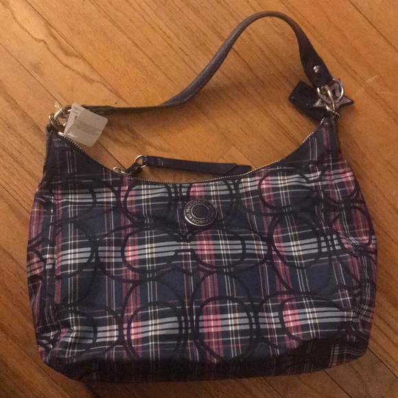 Coach Handbags - New with tags plaid Coach handbag F20118